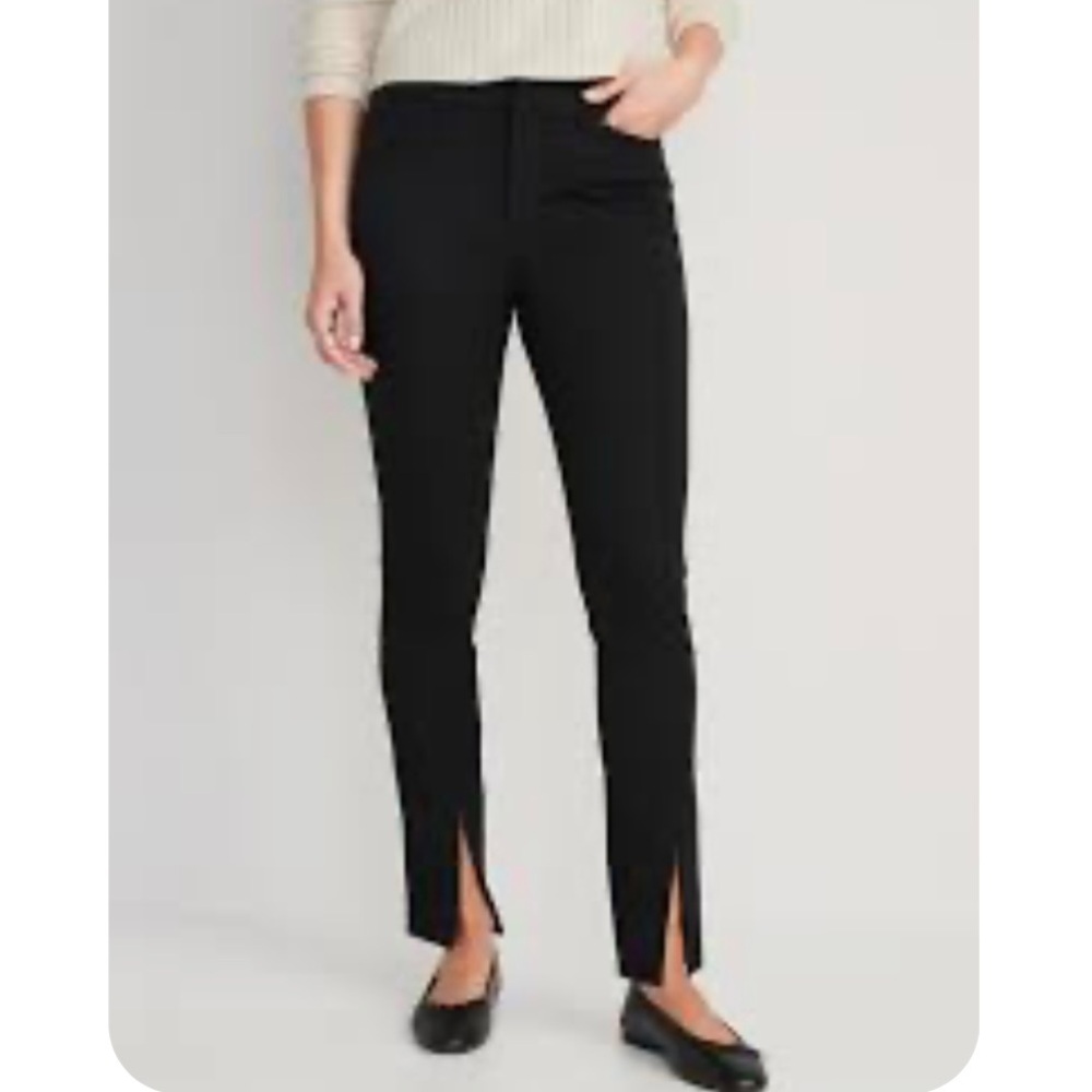 Old Navy High-Waisted Split-Front Pixie Skinny Pa… - image 1